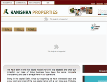 Tablet Screenshot of kanishkaproperties.com